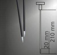 LASERLINER DampMaster Compact Pro Professionelles Materialfeuchtemessgerät mit Tiefenelektroden für jeden Anwendungsbereich 082.325A