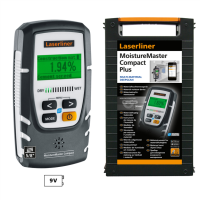 LASERLINER MoistureMaster Compact Plus (DigitalConnect)Professionelles Materialfeuchtemessgerät mit Digital Connection-Schnittstelle und MeasureNote-App 082.334A
