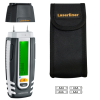 LASERLINER DampFinder Compact Plus BLUniverselles Materialfeuchtemessgerät für Holz- und Baufeuchte 082.016A