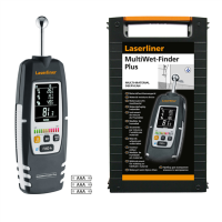 LASERLINER MultiWet-Finder Plus Elektronisches Materialfeuchtemessgerät zur Lokalisierung und Beurteilung von Feuchtigkeitsverteilungen und Feuchtigkeitsschäden in Wand, Boden oder Decke 082.091A