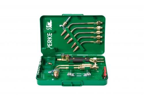 Perkeo Schweiß- und Schneidgarnitur 880/T6 Klein-Rista für Acetylen-Sauerstoff, 0,5-9 mm, 3-50 mm