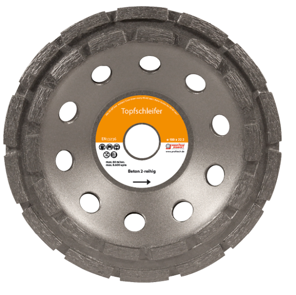 PROFITECH Diamant-Topfschleifer Beton