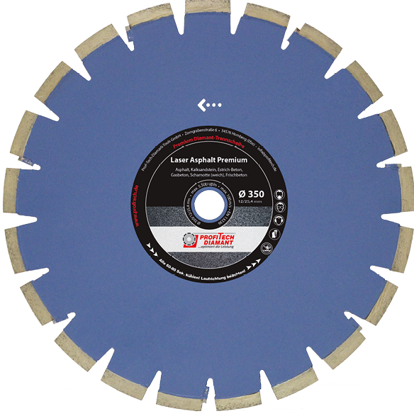 PROFITECH Laser Asphalt Premium - Hammersegmente 300-600mm