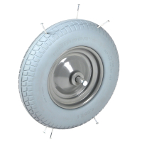 Matador - pannensicheres Schubkarrenrad Ø400-8Tragkraft: 200kg. - Kugellager - Achslänge 15cm