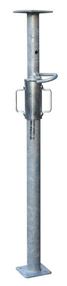 MÜBA Fensterstütze Länge 0,95 - 1,50m verzinkt | Baustütze Stahlstützen Stützpfeiler Baustellenstütze