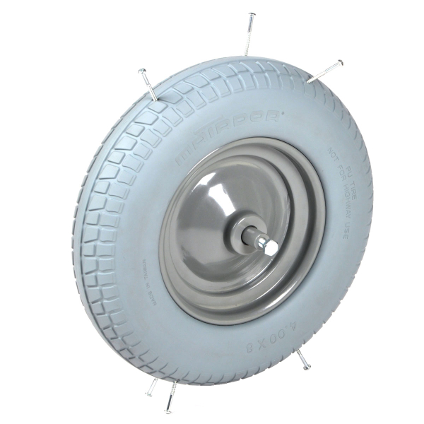 Matador - pannensicheres Schubkarrenrad Ø400-8Tragkraft: 200kg. - Kugellager - Achslänge 10cm