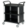 Matador - Etagenwagen 808C schwarz- 3 EtagenTragkraft: 240kg. (max. 80kg. pro Etage) - 3-seitig geschlossen - 850x480x1000mm