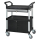 Matador - Etagenwagen 818D-1 schwarz - 3 Etagen - Schrankteil + Schublade mit SchlossTragkraft: 240kg. (max. 80kg. pro Etage) - 850x480x1000mm