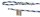 Gerüststricke 45141 Polypropylen Weiß/Blau, 2,5 m Länge, 8 mm Durchmesser