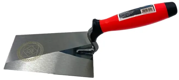 Maurerkelle mit Softgriff, Blatt aus gehärtetem Stahl 160 mm