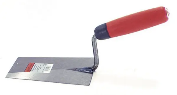 Profibau Maurerkelle 75018 mit Softgriff, Blatt aus gehärtetem Stahl, 180 mm, gerader Hals