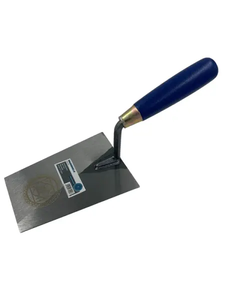 Profibau Maurerkelle 75029 mit Holzheft, Blatt aus gehärtetem Stahl, 160 mm, gerader Hals