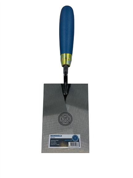 Maurerkelle mit Holzheft, Blatt aus gehärtetem Stahl 180 mm