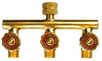 PERKEO Dreifach-Abzweigstück BS152-2270, G 3/8 RH,...