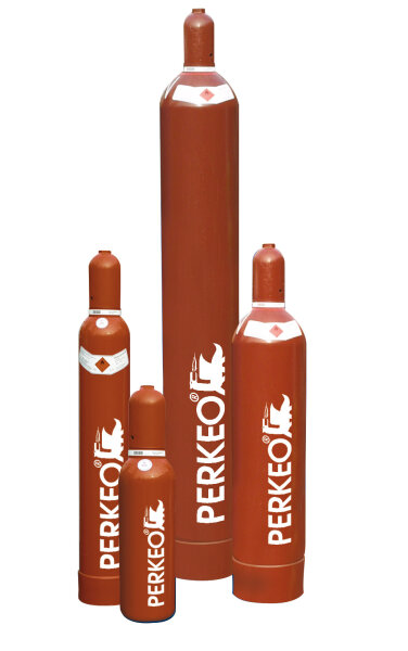 PERKEO 10-l-Acetylen-Stahlflasche mit Erstfüllung, 443/L