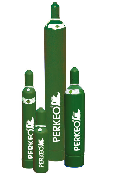 PERKEO 10l-Stickstoff-Stahlflasche mit Erstfüllung, 442/L/ST