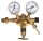 Perkeo Preßluft-Druckminderer 393 mit Manometer, 0-10/16 bar, 0-200/315 bar, einstufig, Vollmessing