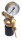 Perkeo Druckluft-Entnahmestellen-Druckminderer 395/07 Vollmessing, 0-16/10 bar Arbeitsdruck, Einstufig mit Manometer