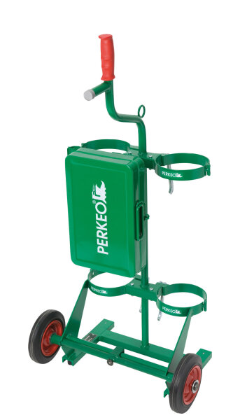 PERKEO Gestell, trag-/fahrbar, kpl.mont. mit Kasten für Gerät 799/17A/10l - 799/17A/10l/G