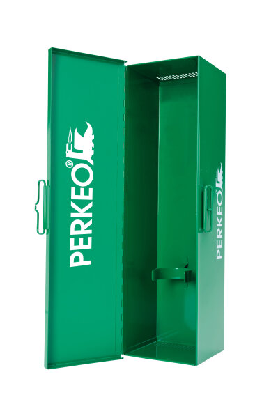 PERKEO Stahlblechkasten zum Transport einer 5-l-Stahlflasche, leer - 466