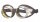 PERKEO Schweißer-Schutzbrille 411/a aus Aluminium mit Ledergepolsterter Augenumrandung, Schutzstufe DIN 5 Grün, Austauschbare Gläser