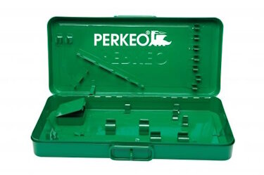 PERKEO Stahlblechkasten 900/360 leer für RISTA Garnituren, abschließbar, 470x215x90 mm