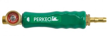 PERKEO Erdgas-Griffstück 224/8 mit Nadelventil, 9 mm Tülle, Gasfeinregulierung, G3/8 Zoll Ausgang