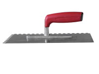 Glättekelle Stahl gezahnt E 8 mit Softgriff