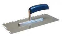 Profibau Glättekelle 77179 rostfrei, mit blauem...