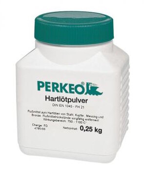 Perkeo Hartlötpaste für Messinghartlote 514/01/01 FH 21 (F-SH 2), 0,25 kg Dose, 750-1100 °C, DIN EN 1045