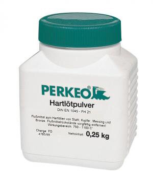 PERKEO Hartlötpulver 514/01/10 für Messinghartlote FH 21 (F-SH 2), 0,25 kg Dose, DIN EN 1045, 750-1100 °C