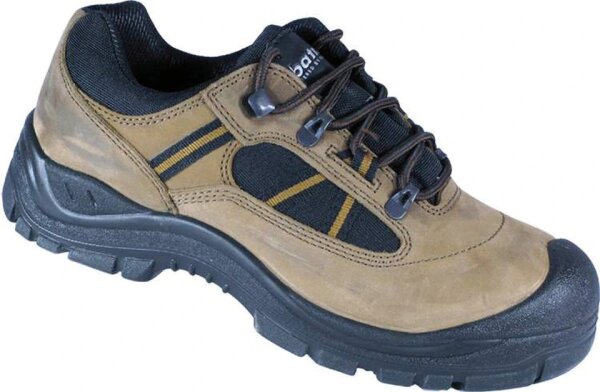 PROFIBAU Sicherheitshalbschuh Albatros BS100-5 S3 Leder Beige Gr. 39-47 mit Überkappe, Stahlkappe, durchtrittsichere Sohle