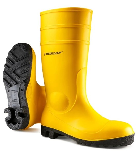 Profibau Schutzstiefel S5 BS100-6 gelb Gr. 40-48, wasserdicht, mit Stahlkappe