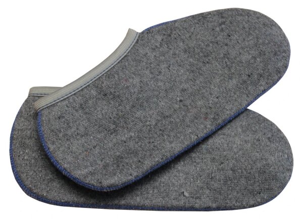 Profibau Einziehsocken BS100-8 Baumwolle grau meliert, knöchellang, mit Gummizug