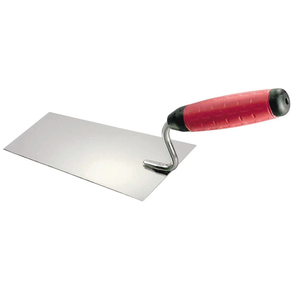 Maurerkelle rostfrei mit S-Halsmit Softgriff 160 mm