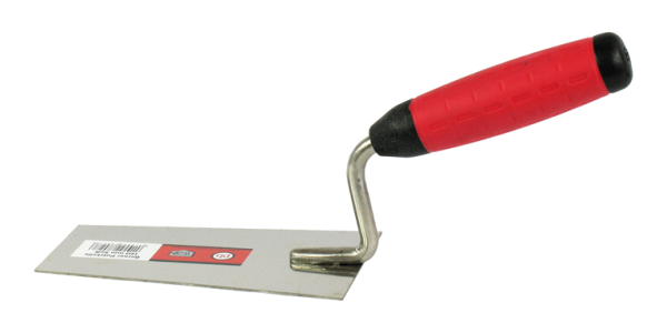 Profibau Berner Putzkelle 78027 rostfrei mit Softgriff, 140 mm, gerader Hals
