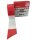 Kelmaplast Absperrband Nr. 11 20032 rot/weiß, reißfest, 500 m Rolle, 80 mm breit