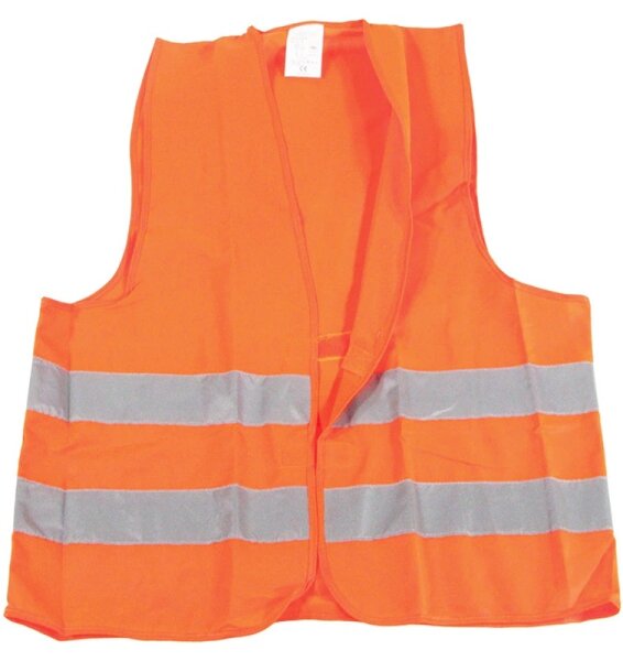 PROFIBAU Warnweste EN ISO 20471 Cat.2 Universalgröße  Polyester mit Klettverschluß fluoreszierend orange