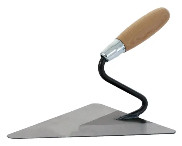 Profibau Berliner Maurerkelle 78101 mit Holzgriff, 220 mm, aus gehärtetem Stahl, mit Schwanenhals