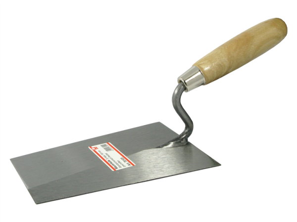 Maurerkelle mit Holzheft, Blatt aus gehärtetem Stahl 160 mm