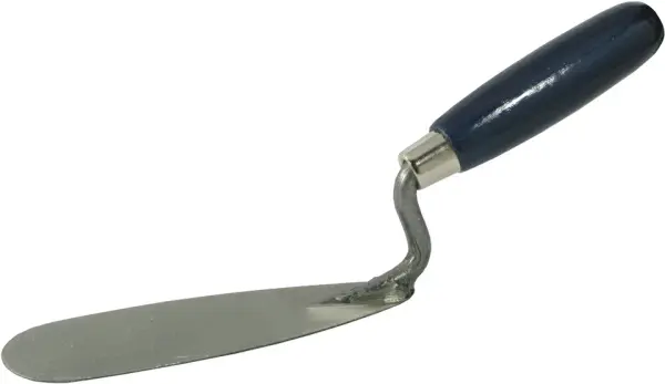 Profibau Dänische Zungenkelle 78130 160 mm, mit Holzheft, aus gehärtetem Stahl