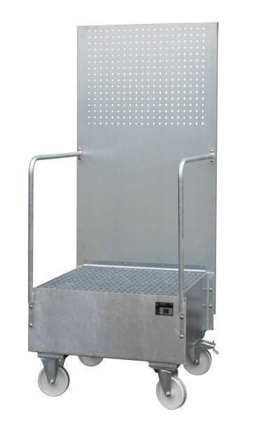 BAUER Fahrbare Auffangwanne mit Lochplattenwand LPW 200-1