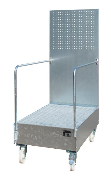 BAUER Fahrbare Auffangwanne mit Lochplattenwand LPW 200-3