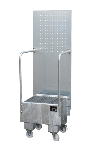 BAUER Fahrbare Auffangwanne mit Lochplattenwand LPW 60-1