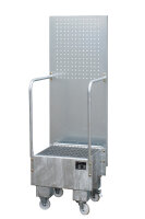 BAUER Fahrbare Auffangwanne mit Lochplattenwand LPW 60-1