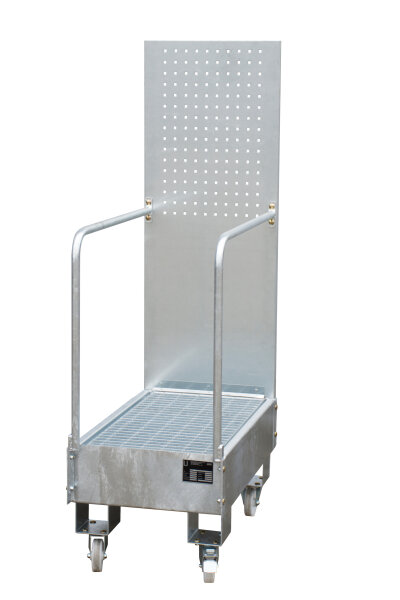 BAUER Fahrbare Auffangwanne mit Lochplattenwand LPW 60-3