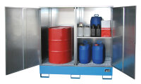 BAUER Gefahrstoff-Schrank GS-2 lackiert Lichtblau