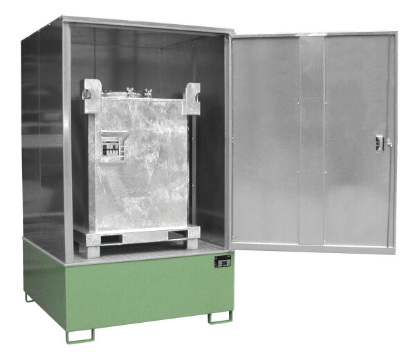BAUER Gefahrstoff-Schrank GS-4 lackiert Resedagrün