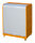 BAUER Gefahrstoff-Rollladenschrank RSG-1 lackiert Gelborange