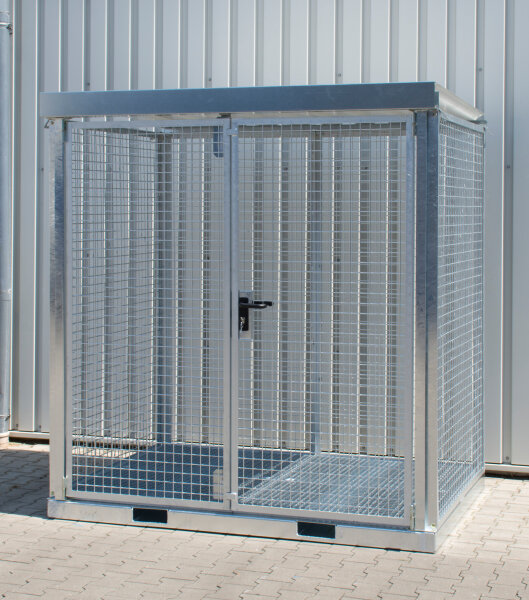 BAUER Gasflaschen-Container GFC-E/G M2 feuerverzinkt